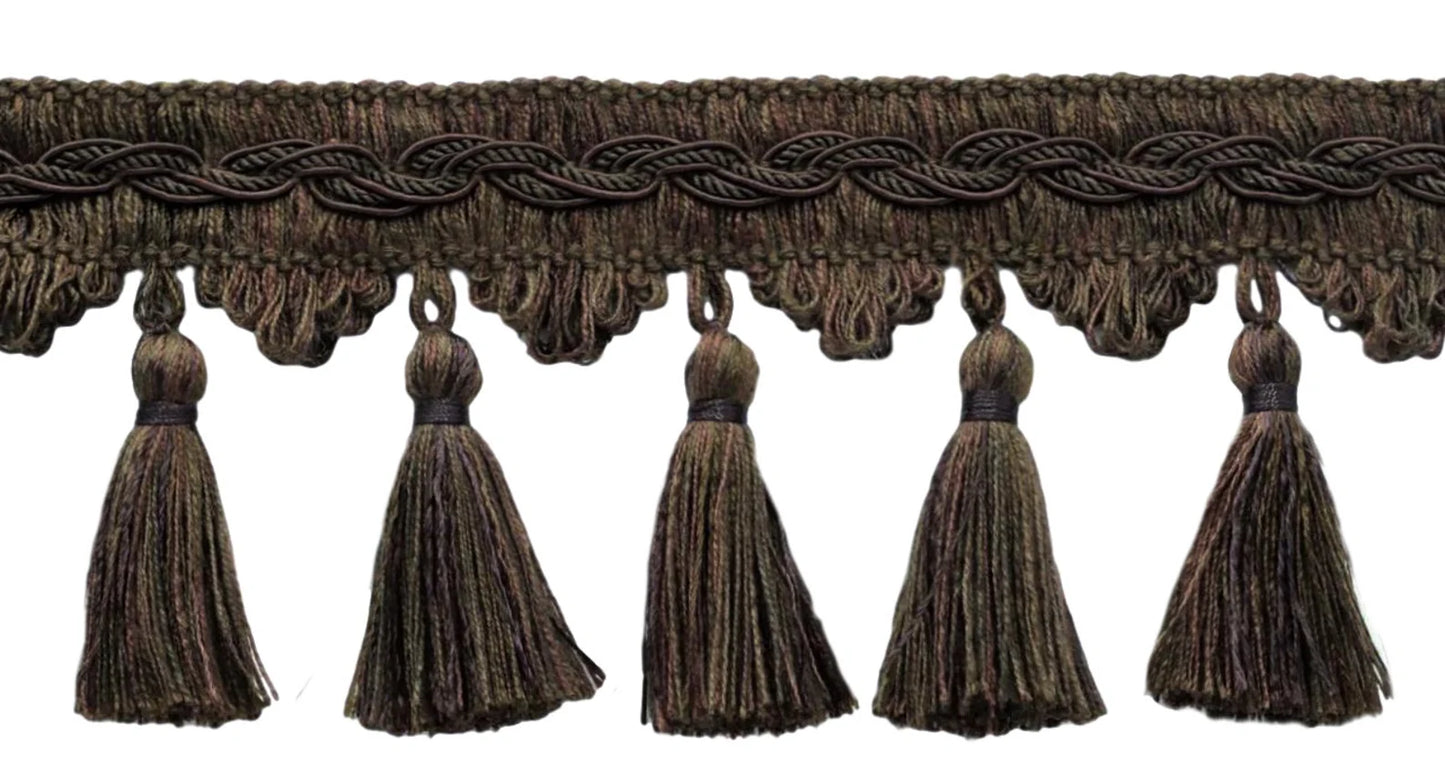 LONG FUR MAT WITH TASSELS