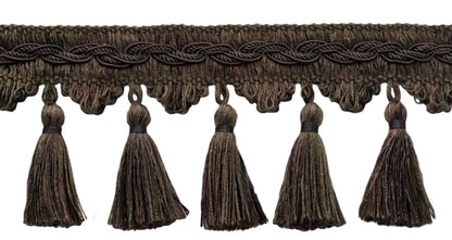 LONG FUR MAT WITH TASSELS