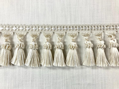 LONG FUR MAT WITH TASSELS