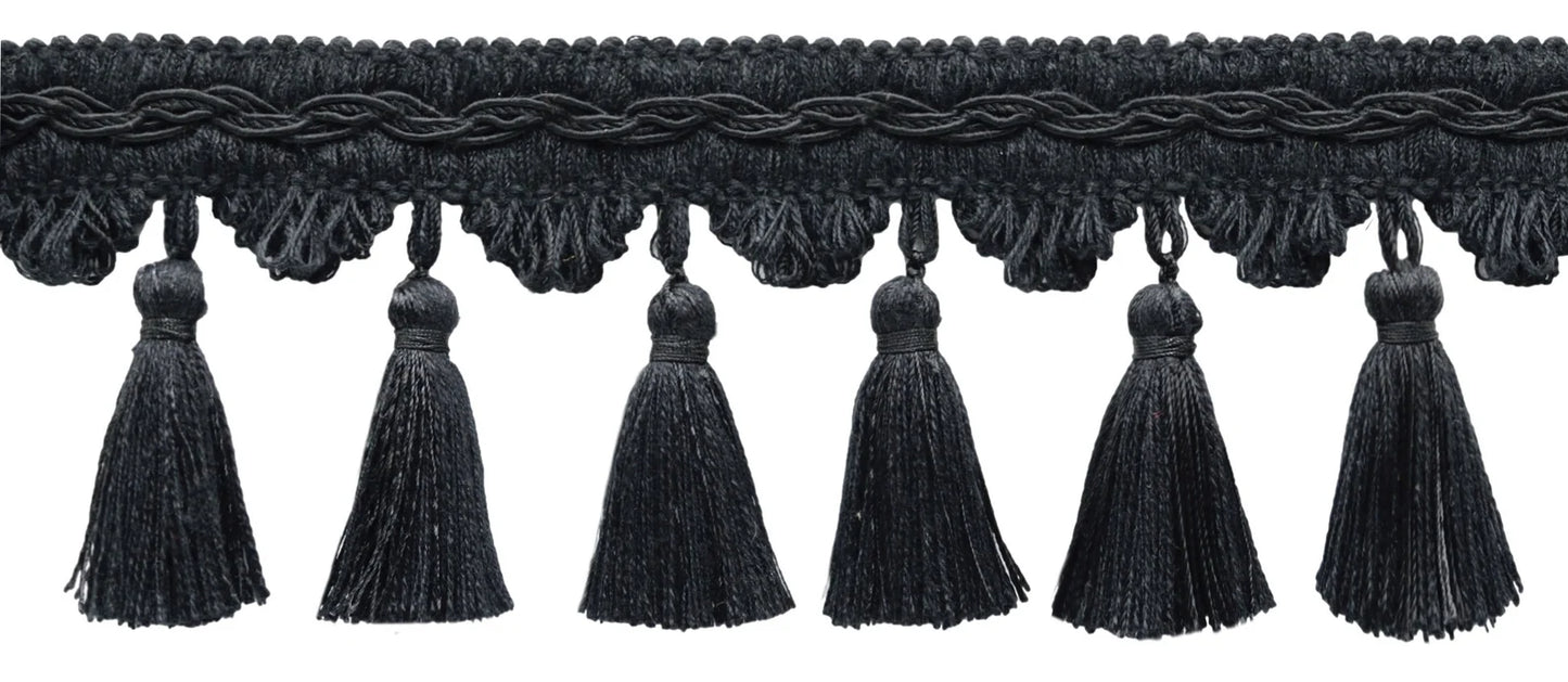 LONG FUR MAT WITH TASSELS