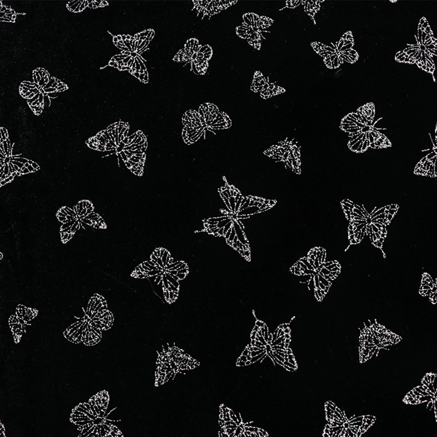 BUTTERFLY SPARKLE VELVET MAT +SIMPLE TASSEL