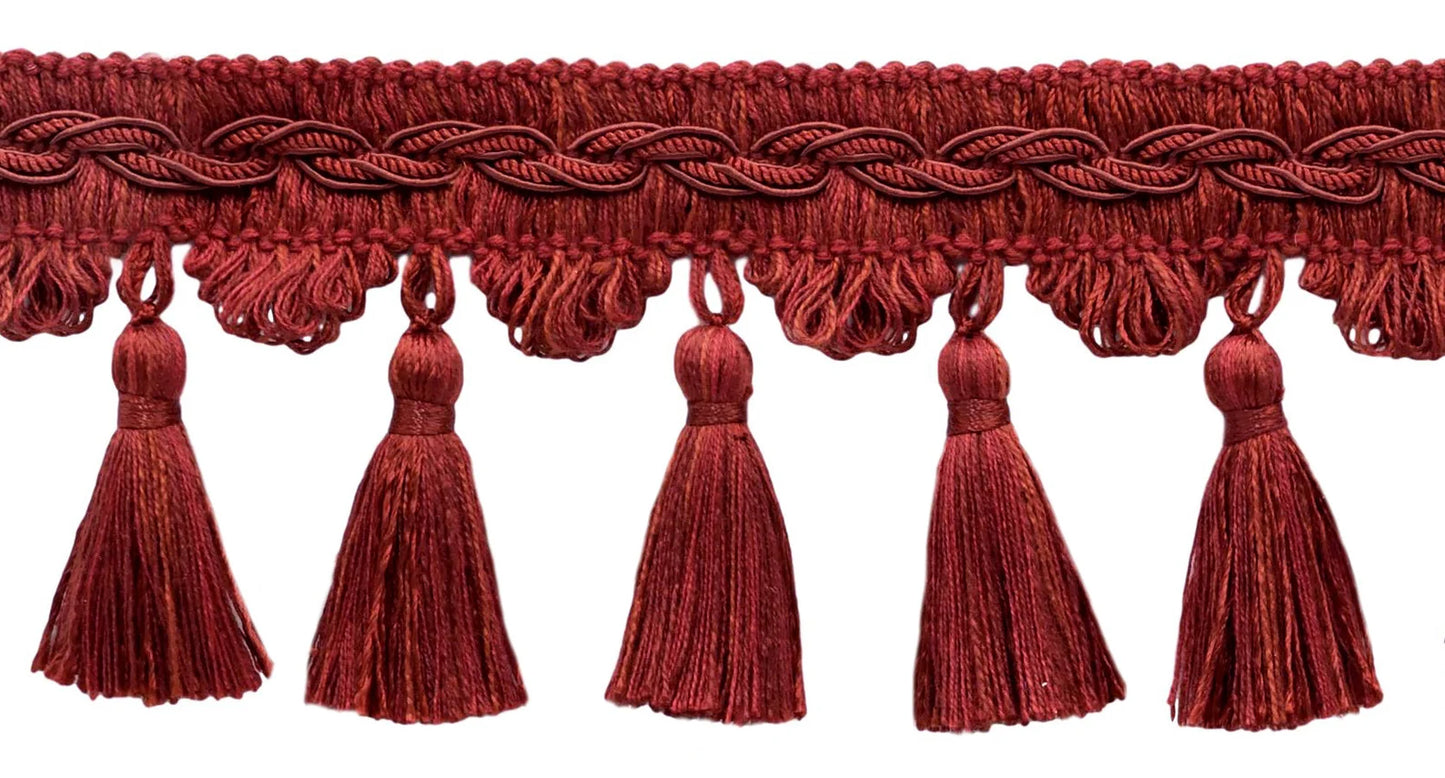 LONG FUR MAT WITH TASSELS