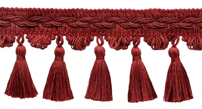 LONG FUR MAT WITH TASSELS